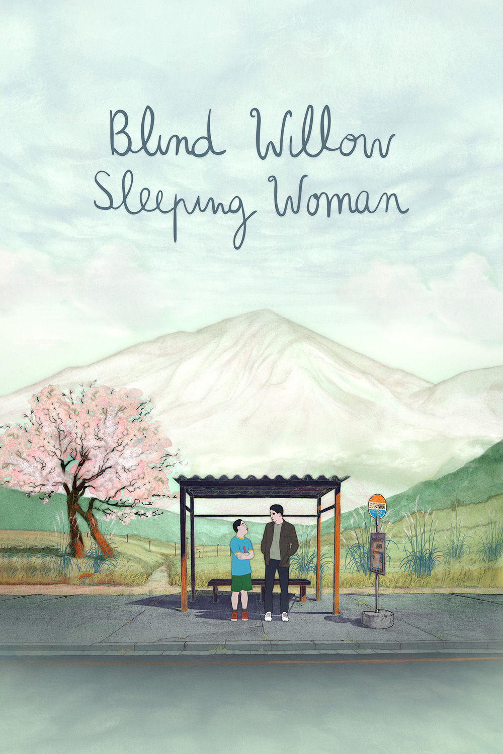 Blind willow sleeping woman